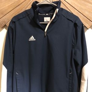 Blue adidas windbreaker pullover